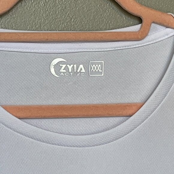 Zyia Active X Trainer Shirt- White-  XXXL - Picture 5 of 6
